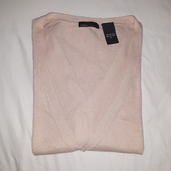 Moda International Blush Pink Cardigan Small - Picture 4 of 5